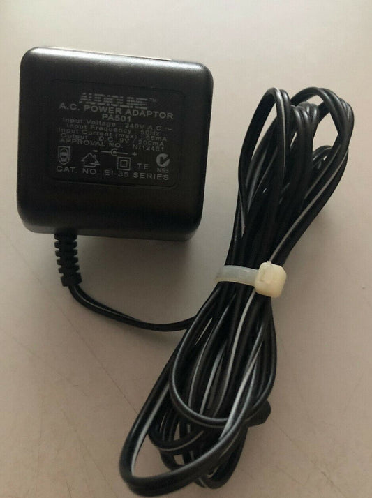 Audioline PA501 AC Adapter 9V 200mA Power Supply
