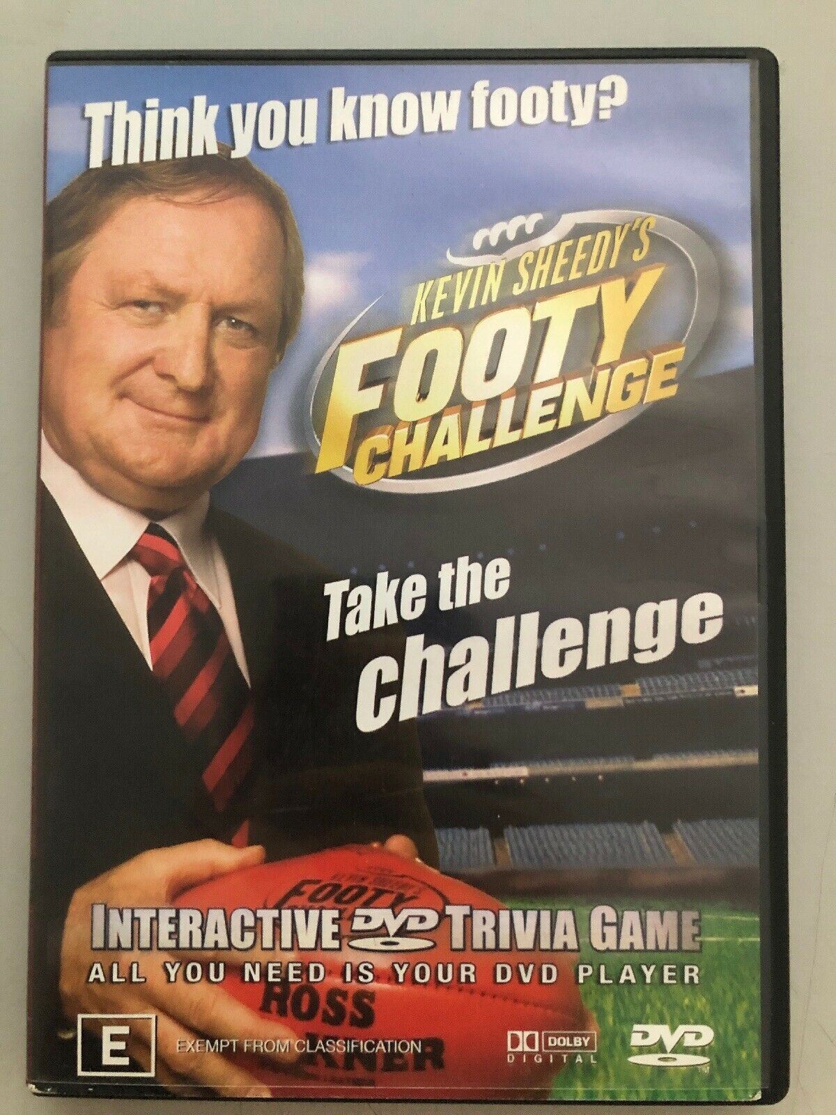Kevin Sheedy's Footy Challenge (DVD, 2005) Interactive DVD Quiz TV Game