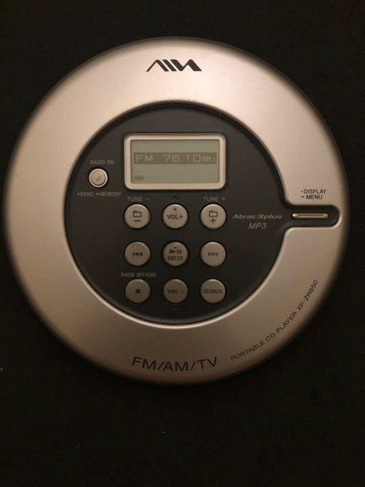 AWA Portable CD MP3 Radio AM/FM/TV Player XP-ZR850 Anti-Skip Bass Boost