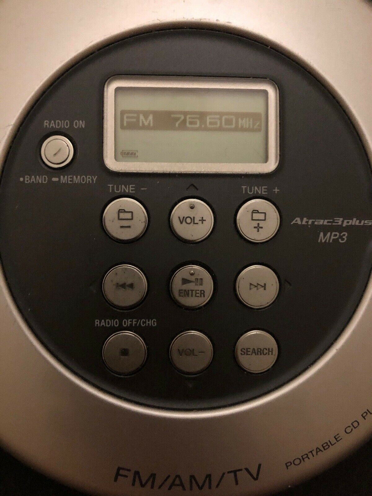 AWA Portable CD MP3 Radio AM/FM/TV Player XP-ZR850 Anti-Skip Bass Boost