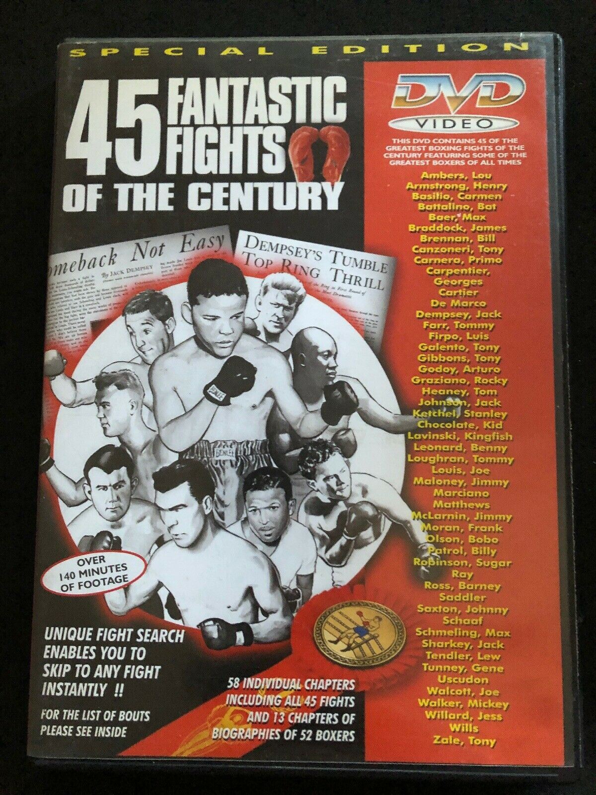 45 Fantastic Fights Of The Century - Special Edition (DVD) Boxing Greats