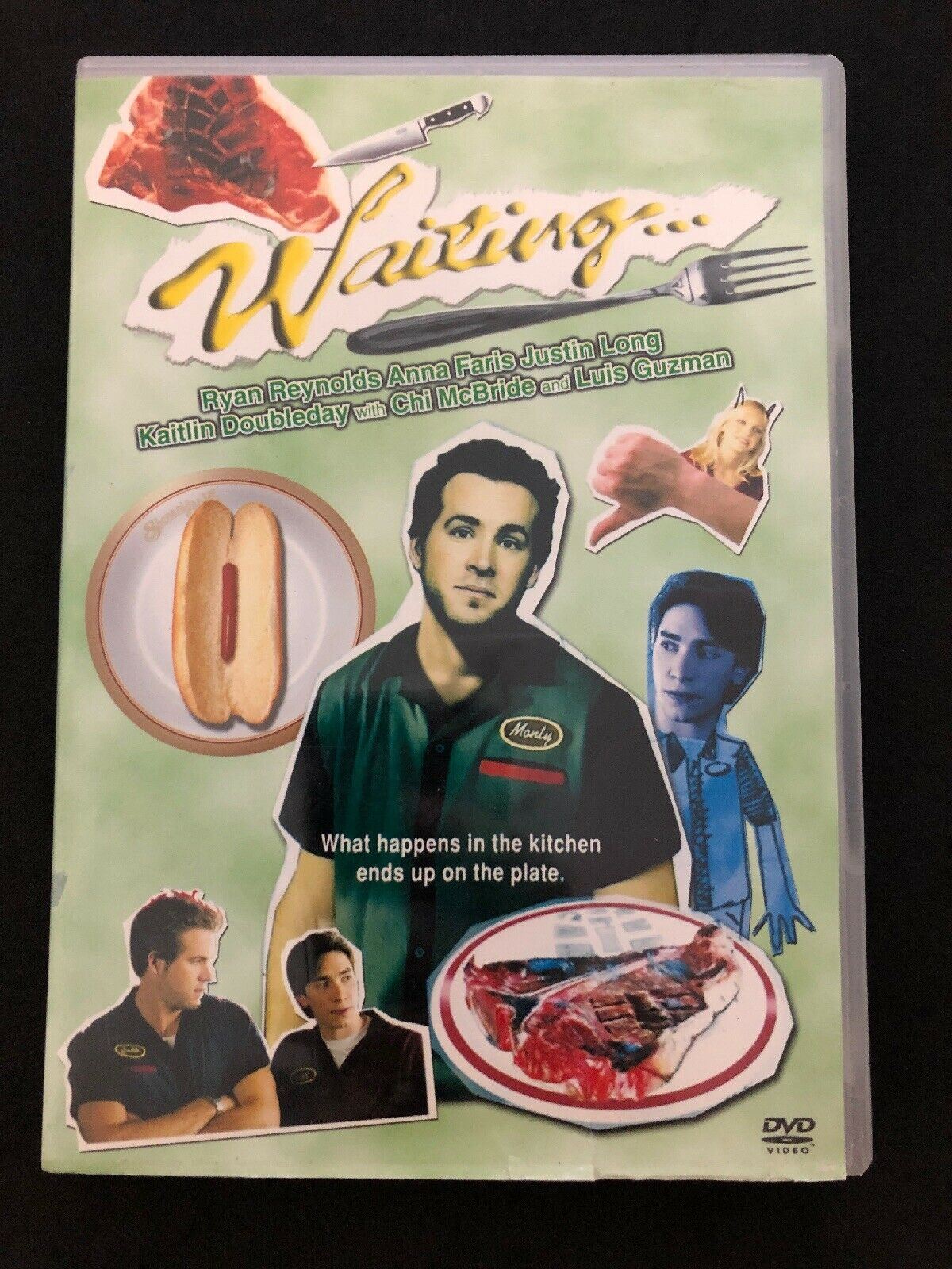 Waiting (DVD) Ryan Reynolds, Anna Faris, Justin Long - RARE Comedy Film