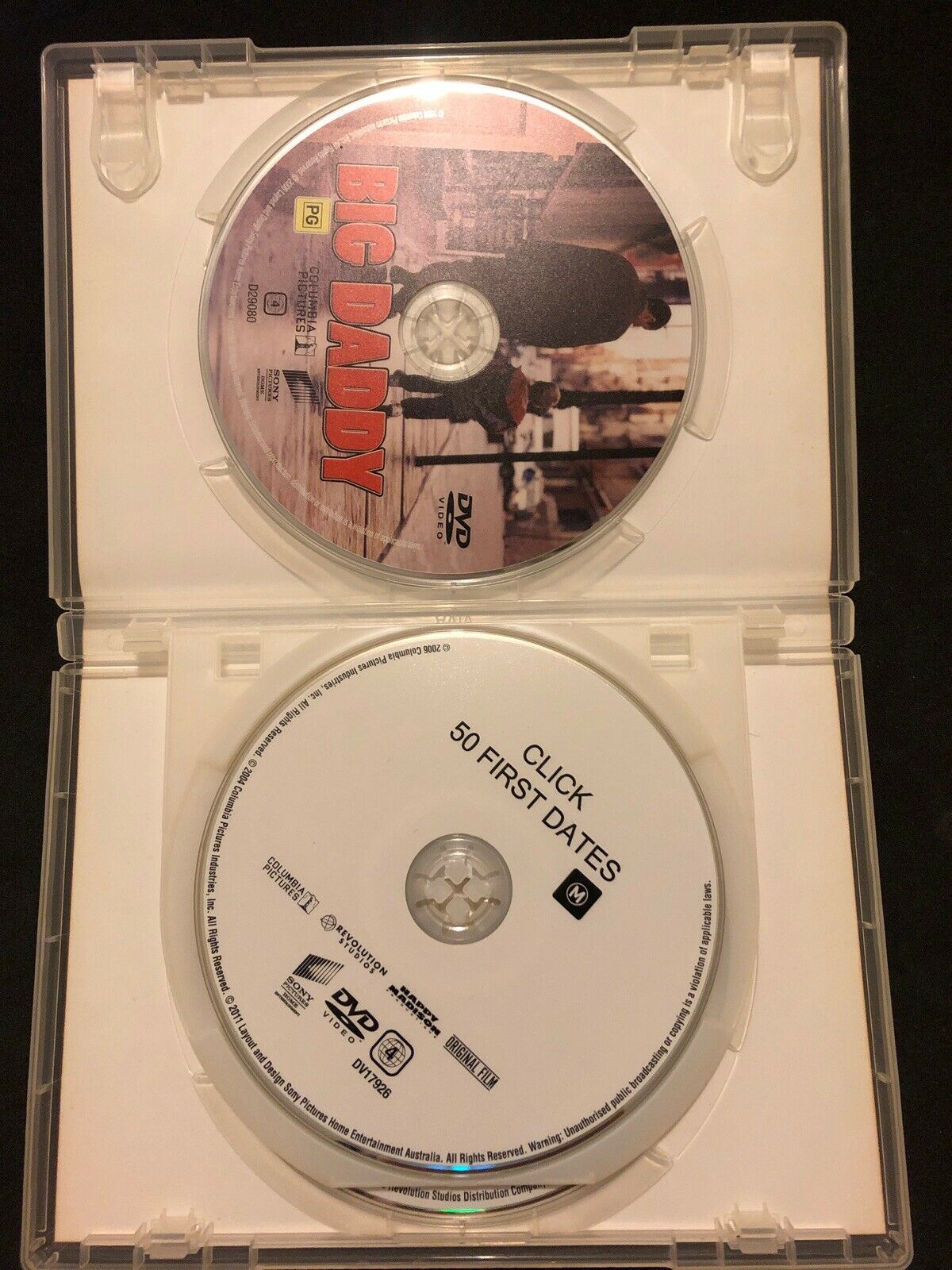 50 First Dates / Anger Management / Big Daddy / Click / Mr Deeds DVD Region 4