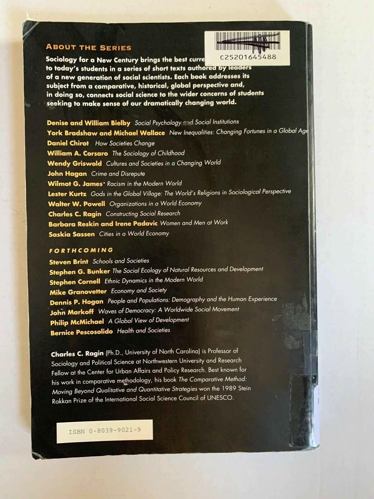 Constructing Social Research 1994 by Charles C.  Ragin