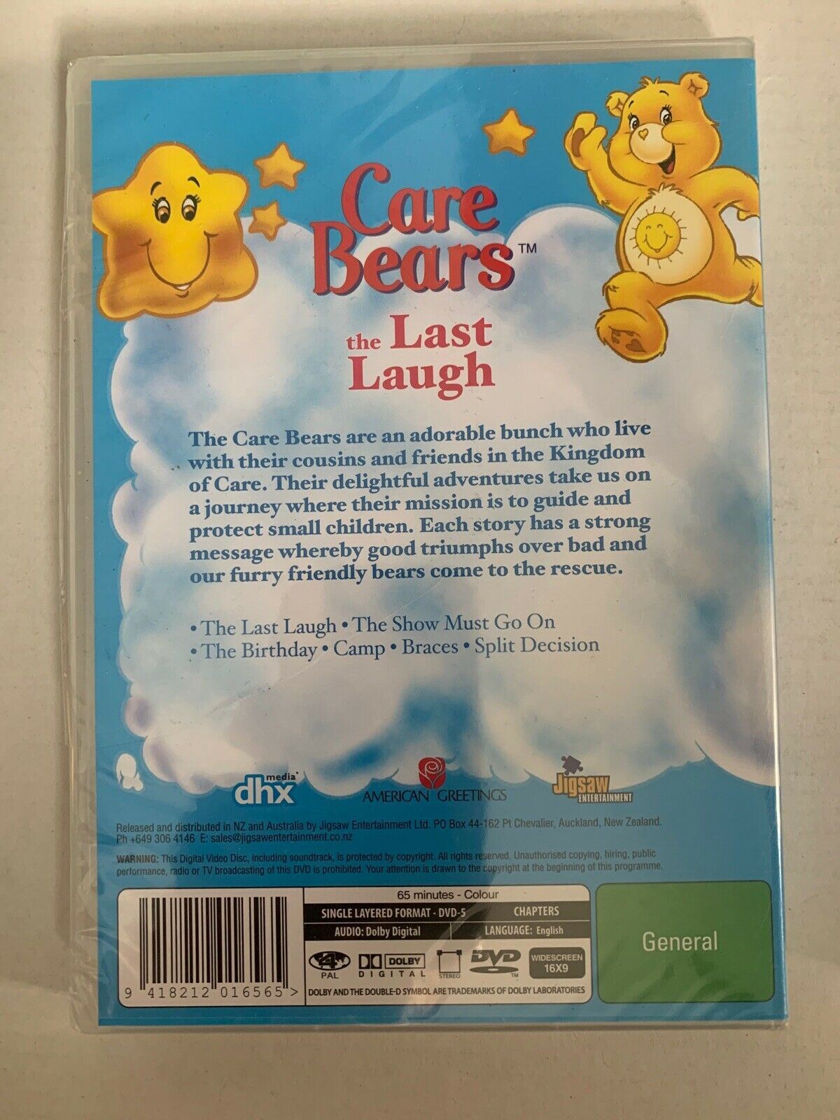 *New & Sealed* Care Bears - Adventures in Care-A-Lot & The Last Laugh 2-DVD's