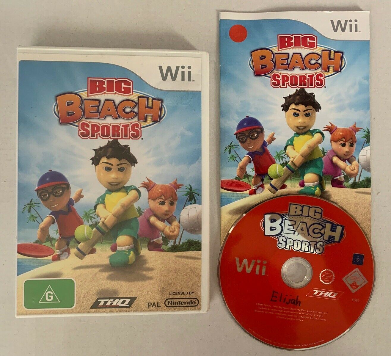 Big Beach Sports - Nintendo Wii PAL Game Sports Cricket Golf Volleyball Football