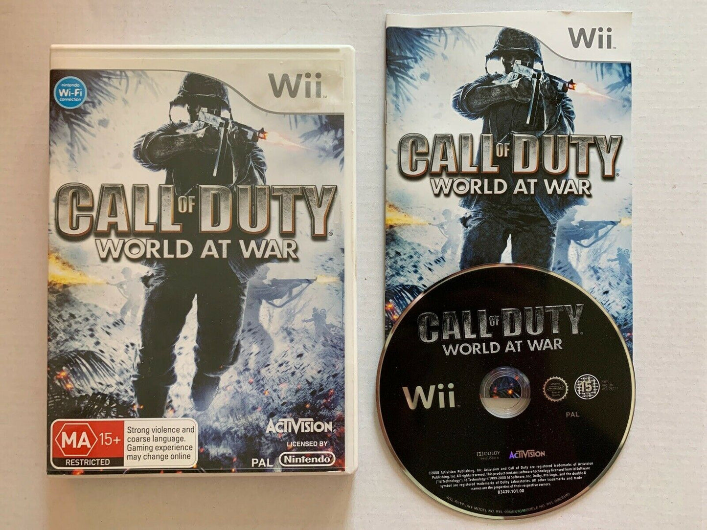 Call of Duty World at War -  Nintendo Wii Game