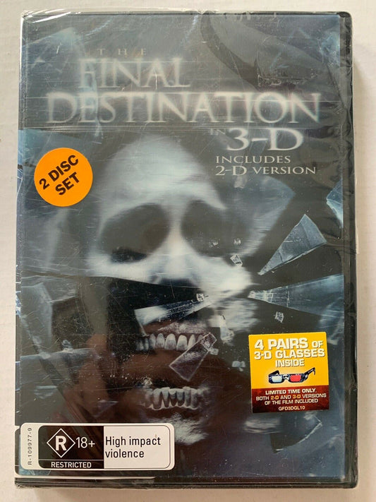 *New Sealed* The Final Destination in 3D (2D and 3D) - With 3D Glasses - DVD