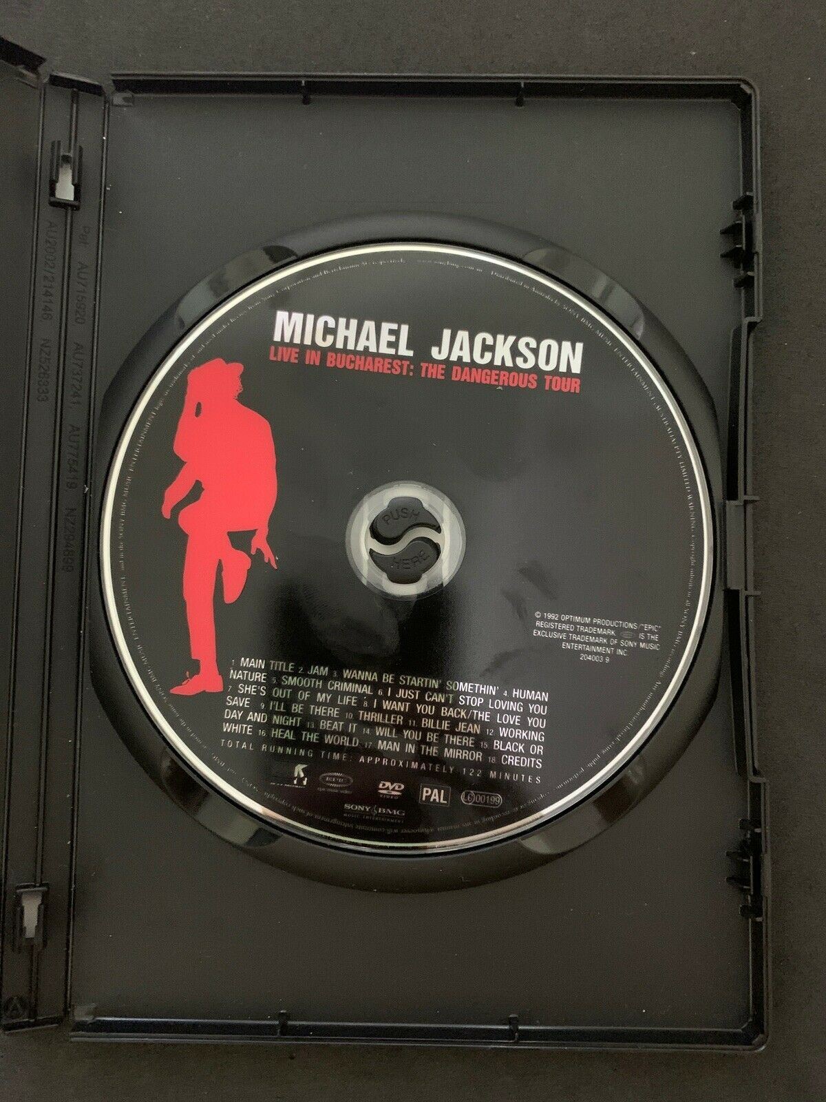 Michael Jackson - Live Concert in Bucharest: The Dangerous Tour (DVD, 1992)