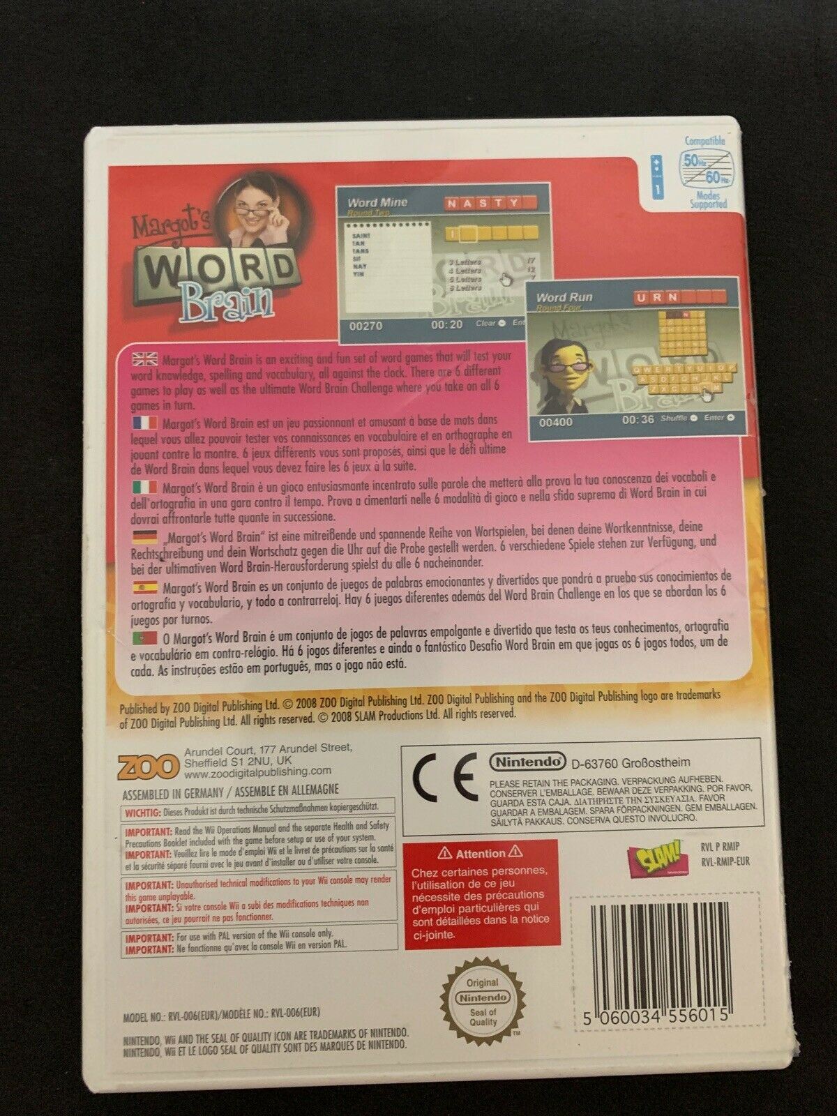 Margot's Word Brain (Nintendo Wii, 2008)