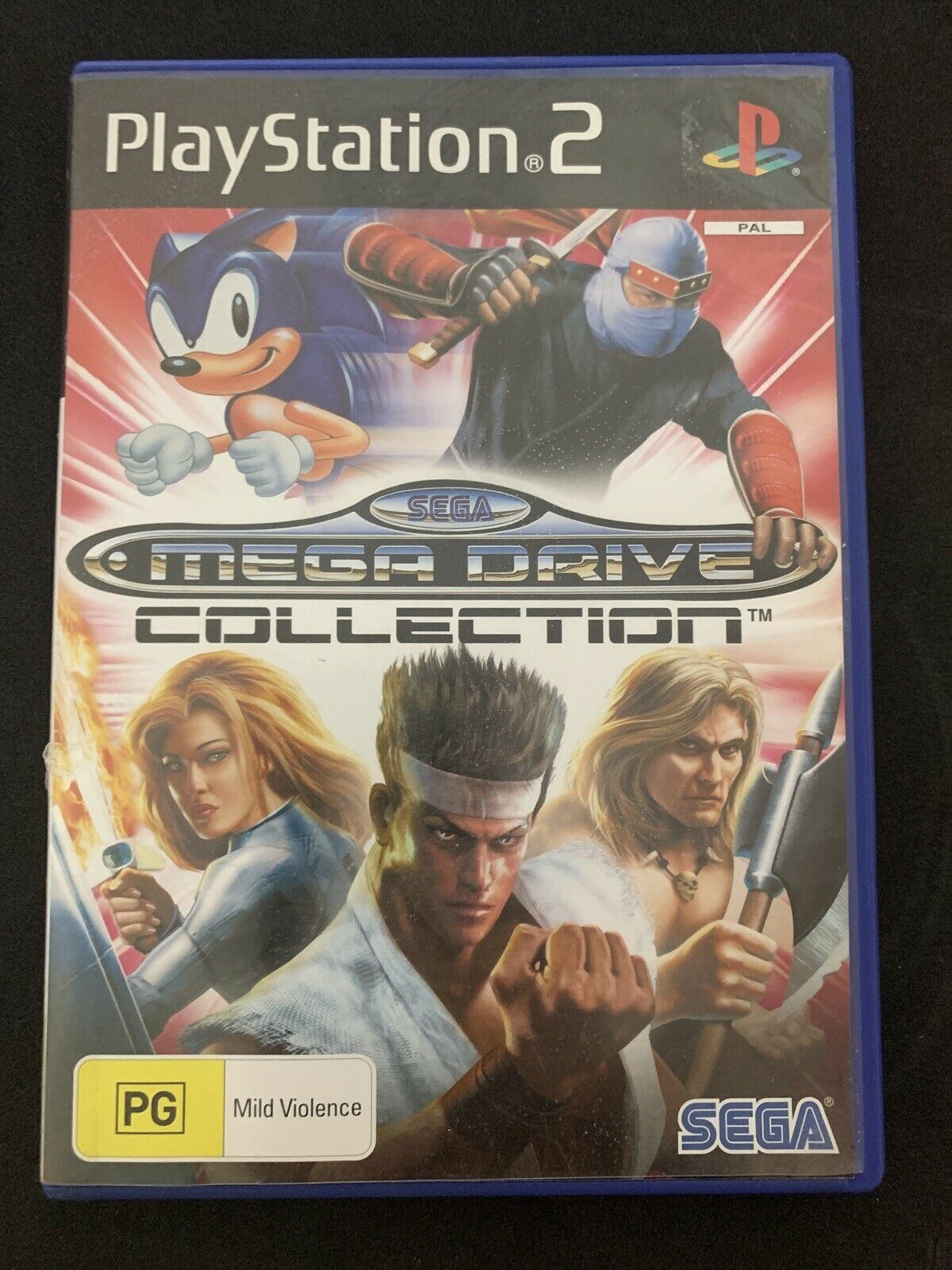 SEGA Mega Drive Collection (Sony PlayStation 2, 2007) with Manual