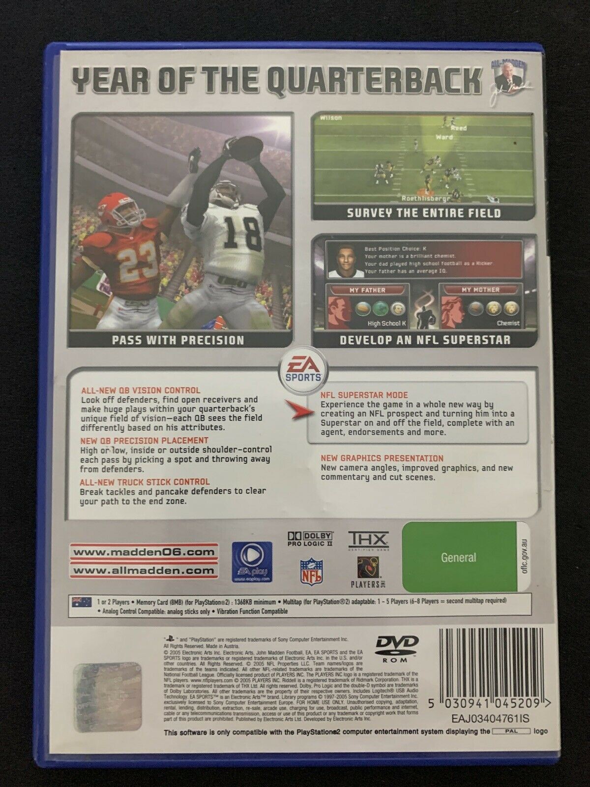 Madden NFL 06 - Sony Playstation 2 PS2 PAL Game with Manual