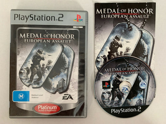 Medal Of Honor: European Assault Sony PlayStation 2 Game with Manual (PAL)