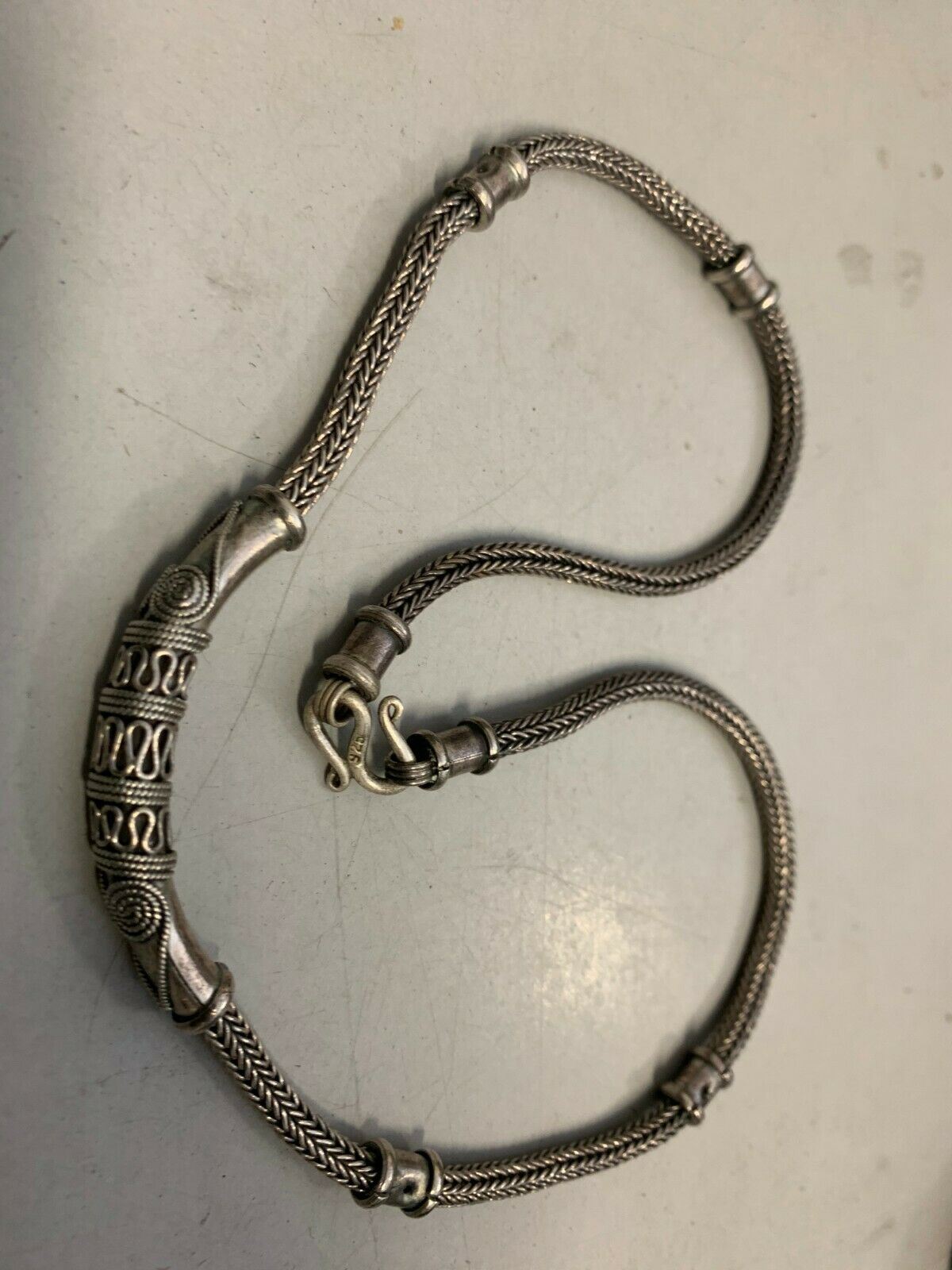 Sterling Silver Necklace Genuine 925 60cm