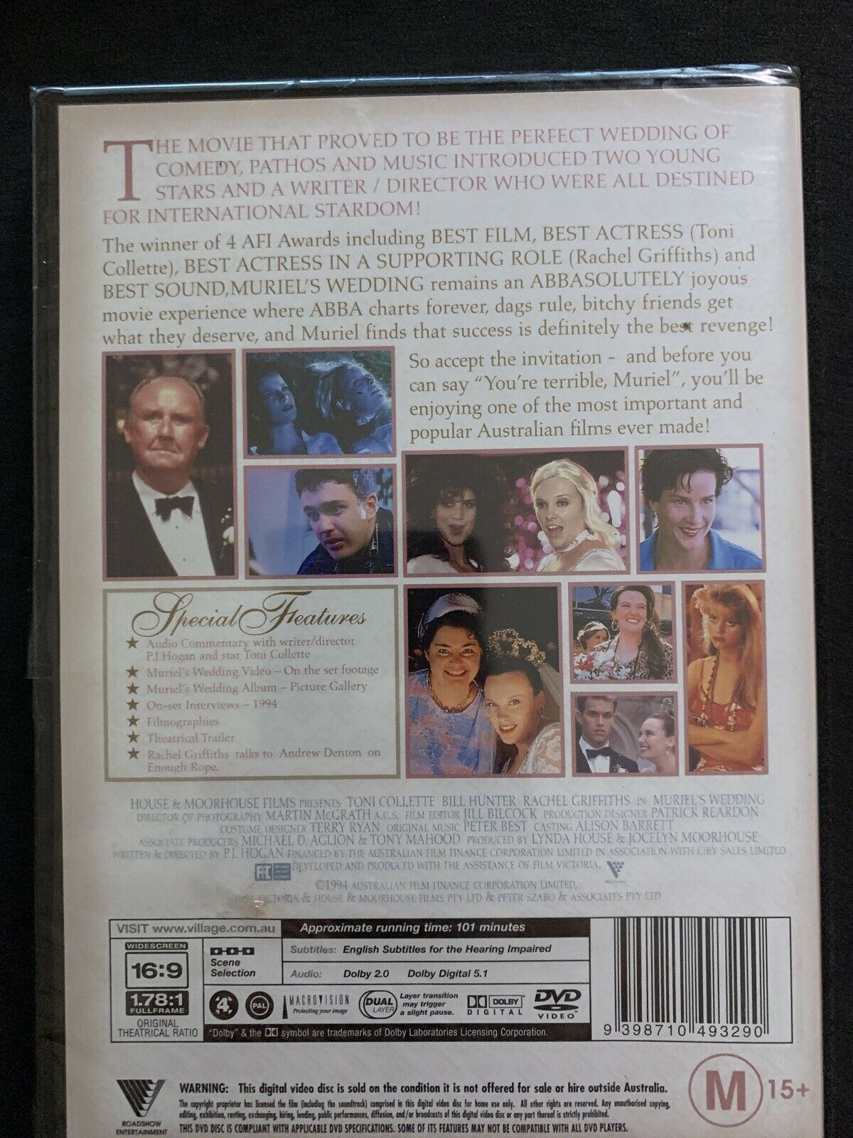 *New Sealed* Muriel's Wedding (DVD, 1994) Toni Collette, Rachel Griffith Region4