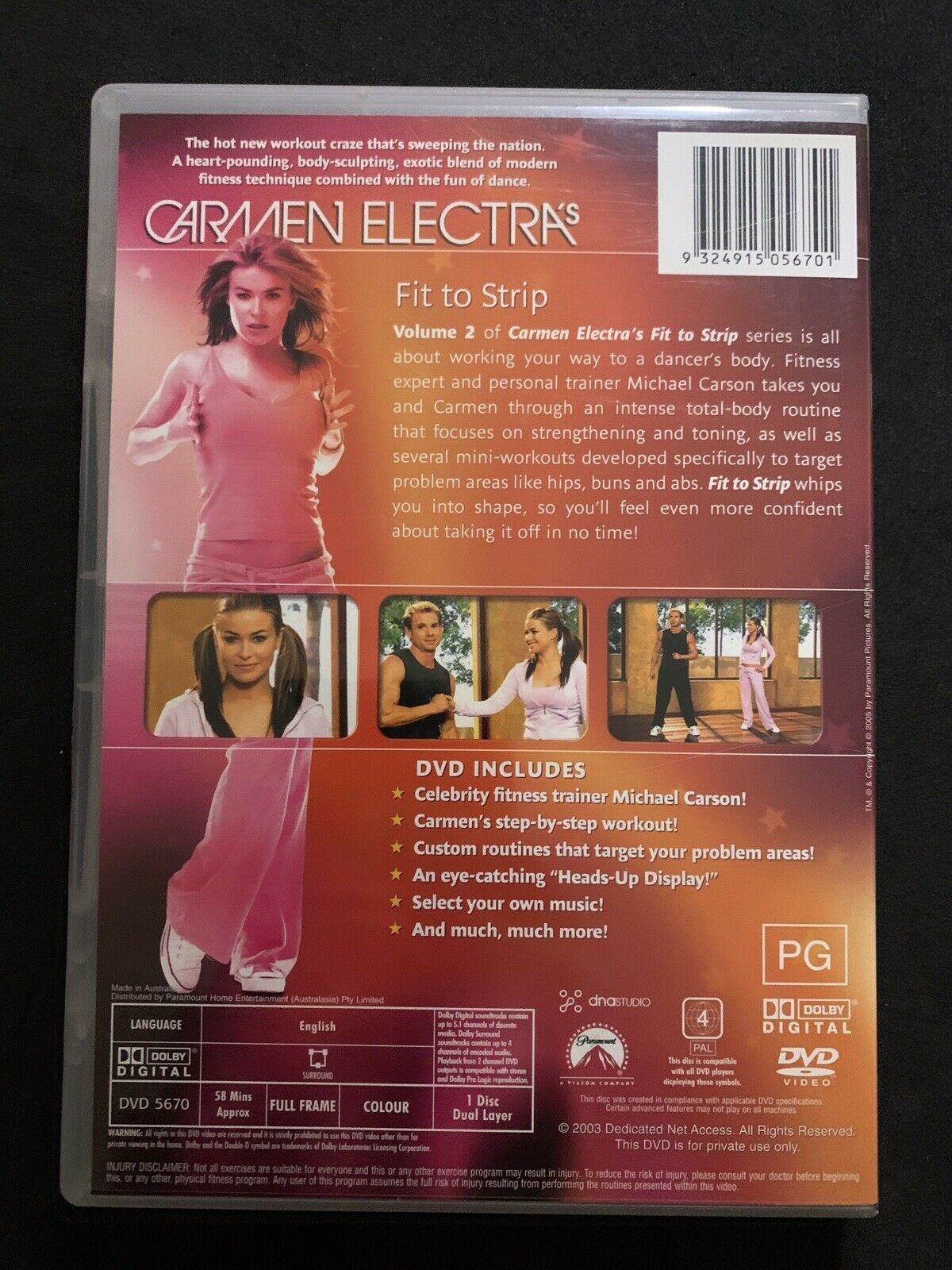 Carmen Electra's - Fit To Strip : Vol 2 DVD Region 4