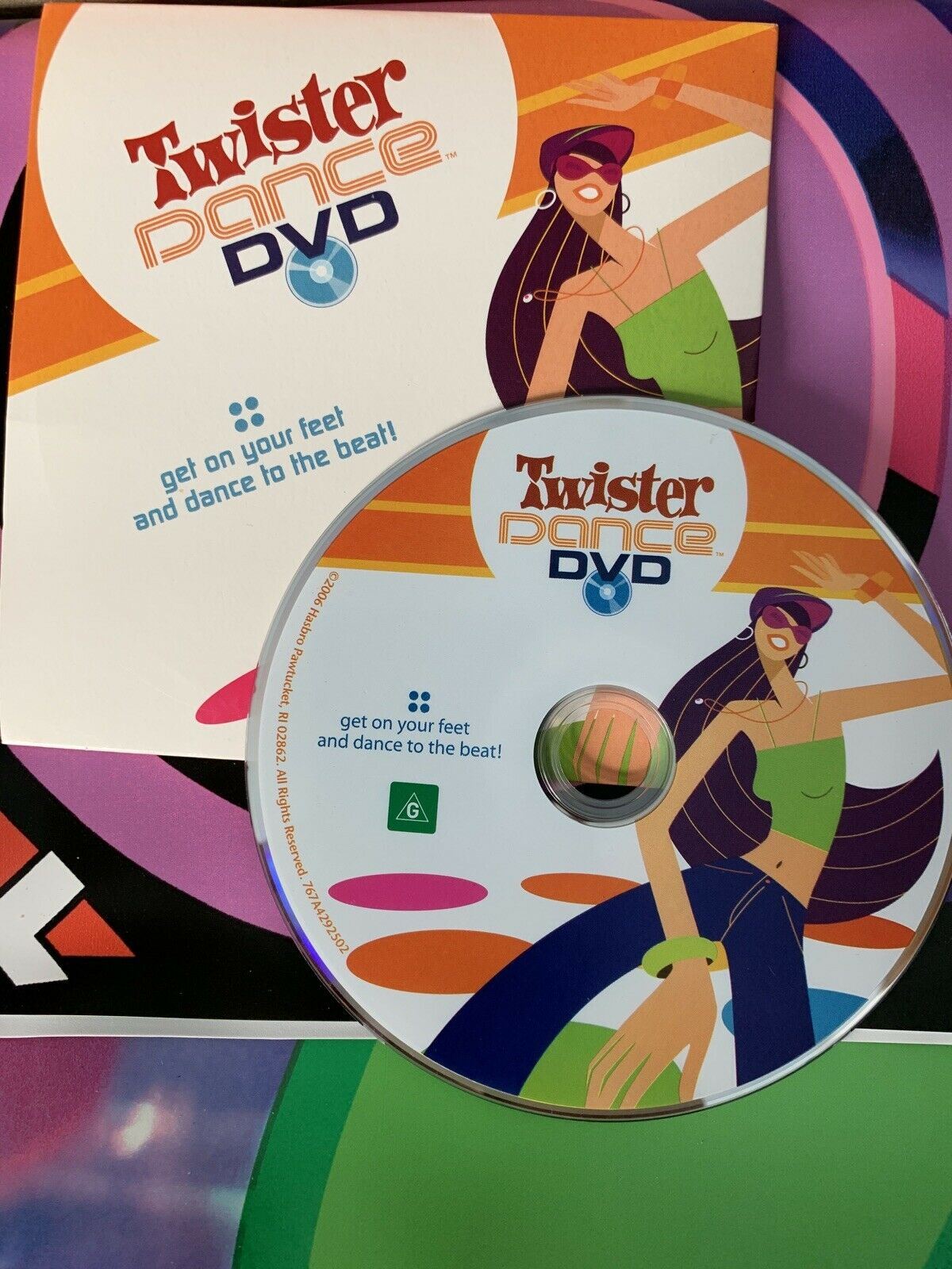 Milton Bradley Twister Dance DVD with 4 Mats and 40 Dance Instructions