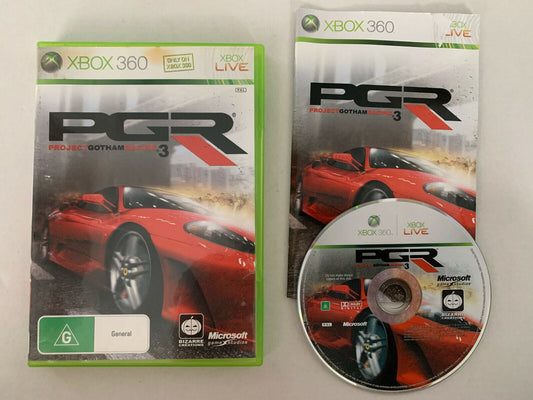 PGR Project Gotham Racing 3 - Microsoft Xbox 360 PAL Game with Manual