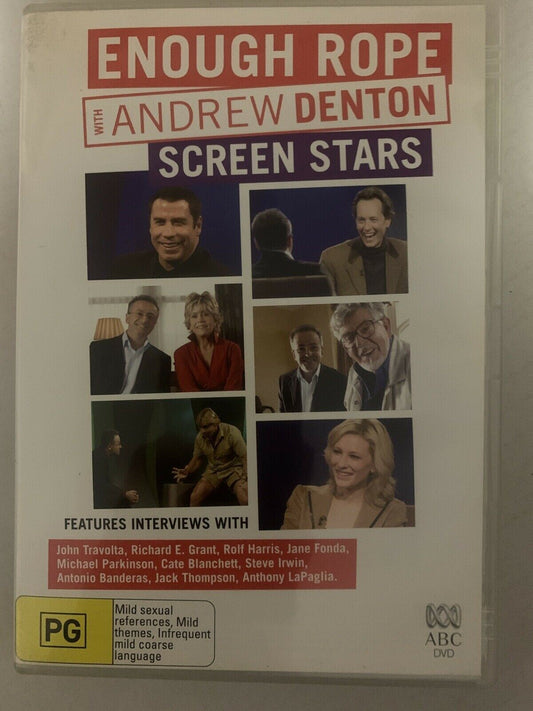 Enough Rope With Andrew Denton - Screen Stars (DVD, 2006) Region 4 🇦🇺