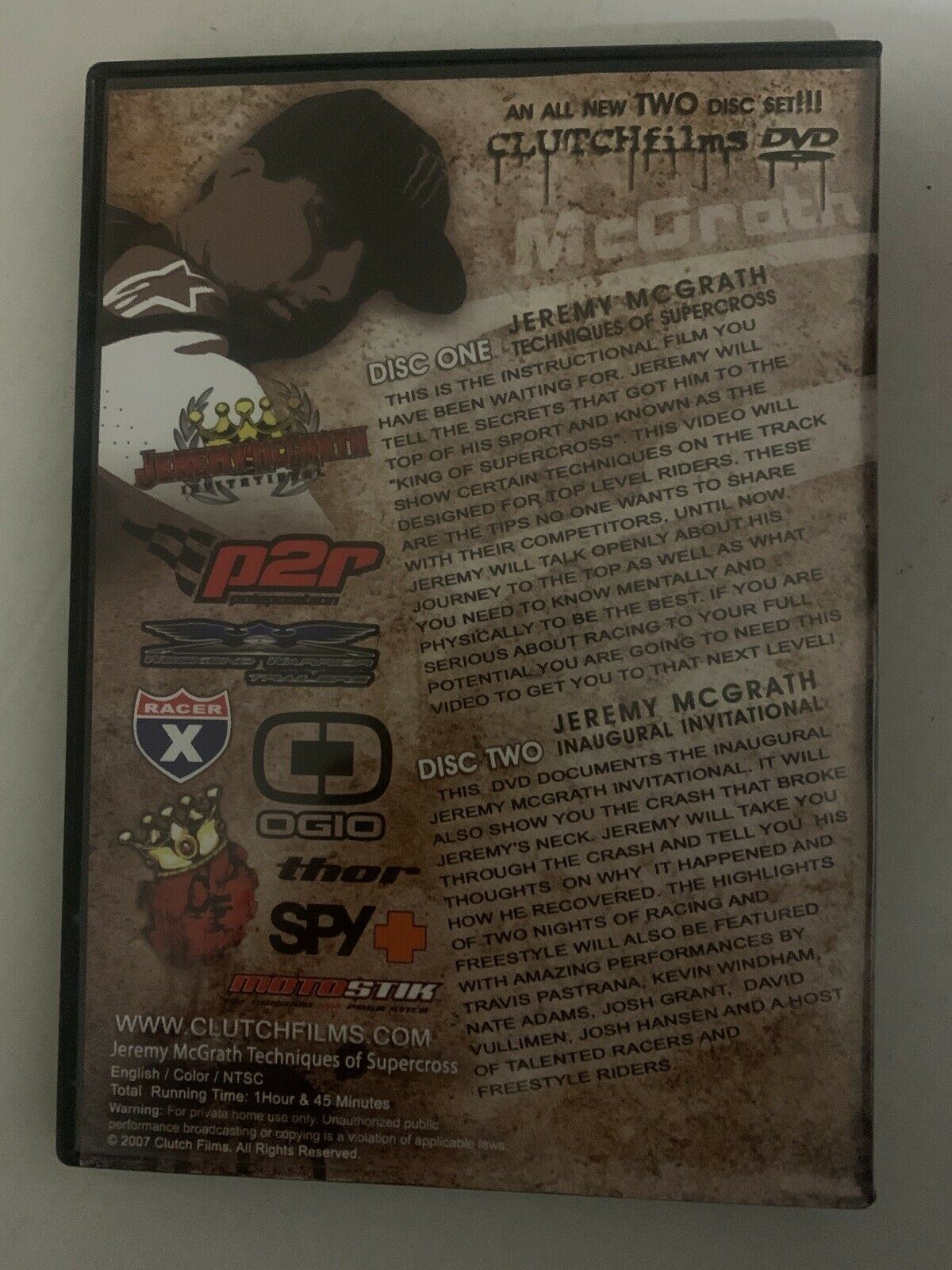 Jeremy McGrath - Techniques Of Supercross (DVD, 2007) 2-Disc