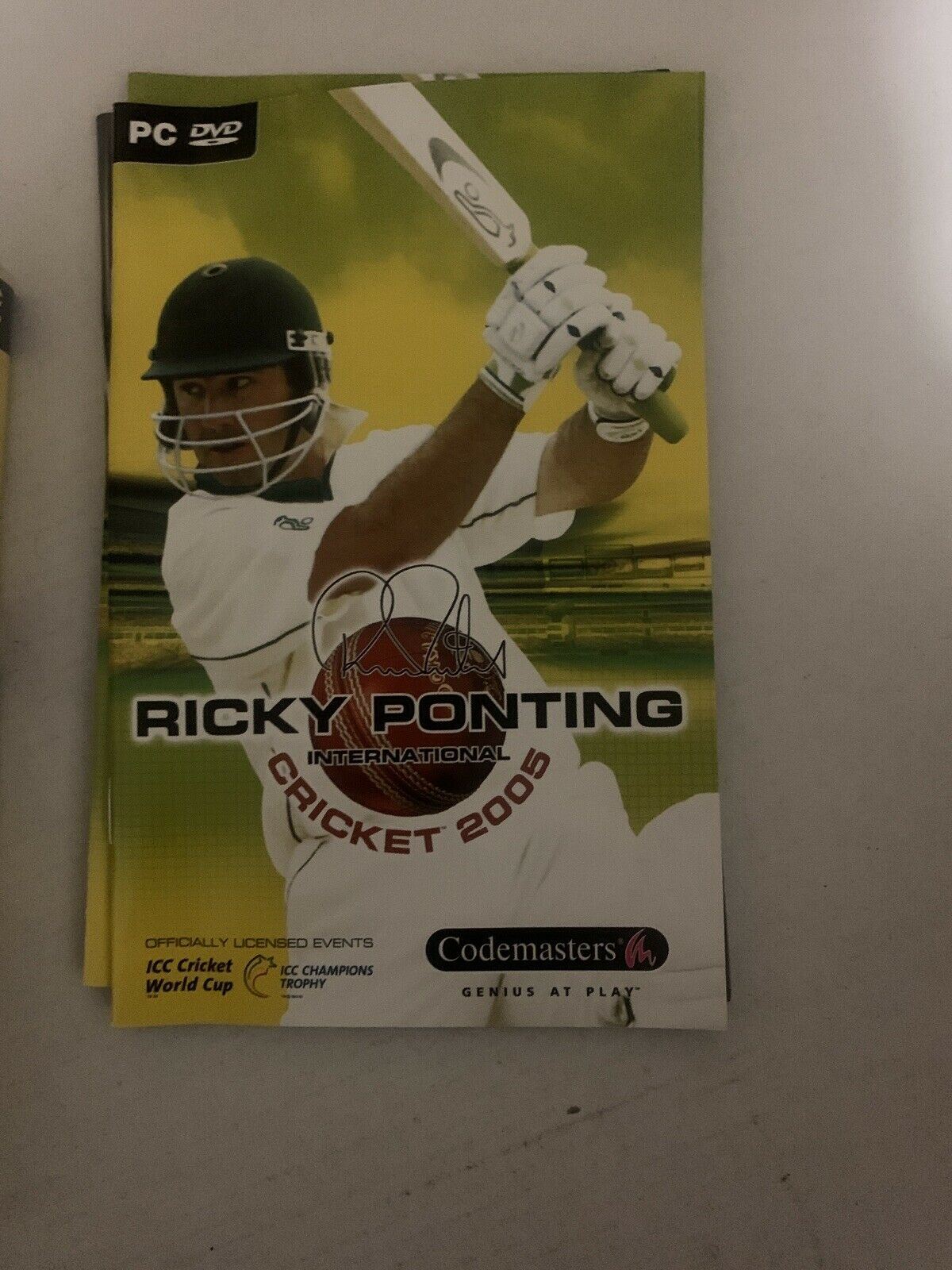 Ricky Pointing International Cricket 2005 PC DVD ROM With Manual