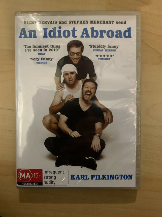 *New Sealed* An Idiot Abroad (DVD, 2011) Karl Pilkington, Ricky Gervais Region 4
