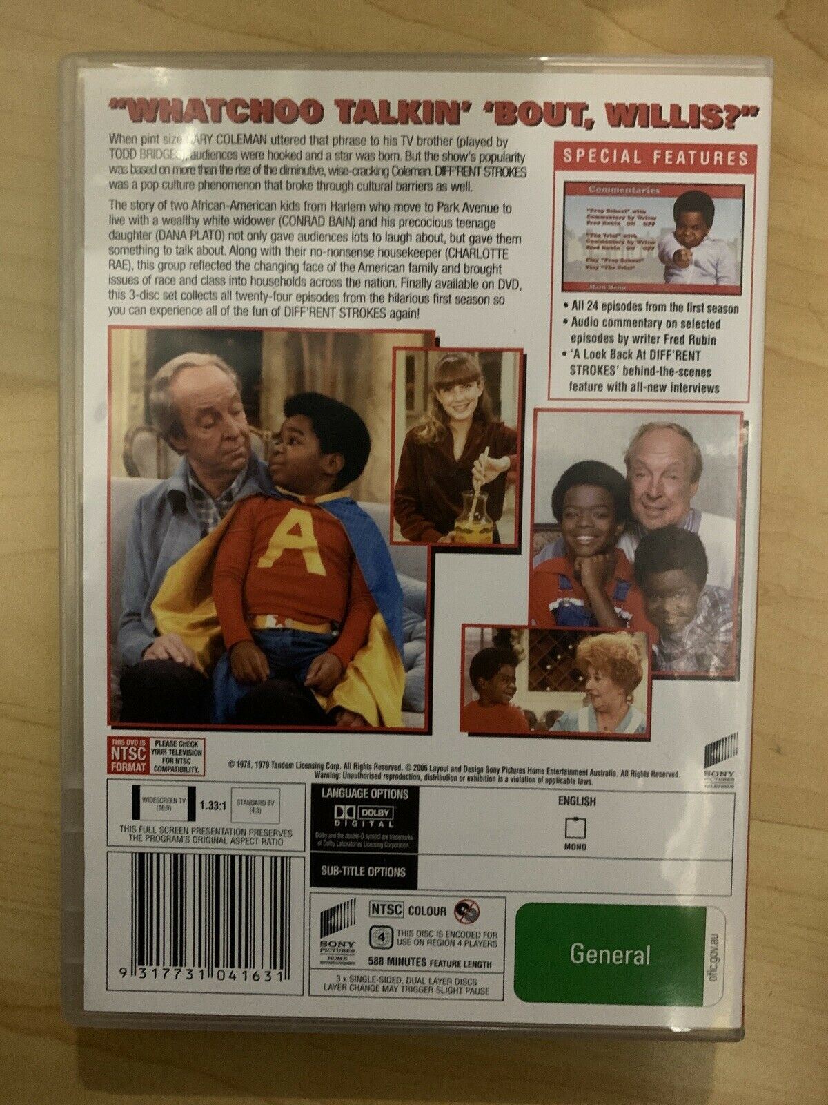 Diff'rent Strokes : Season 1 (DVD, 1979) Gary Coleman. Region 4