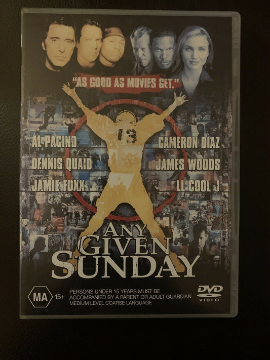 Any Given Sunday (DVD, 2001, 2-Disc Set) Al Pacino, Dennis Quaid, Cameron Diaz