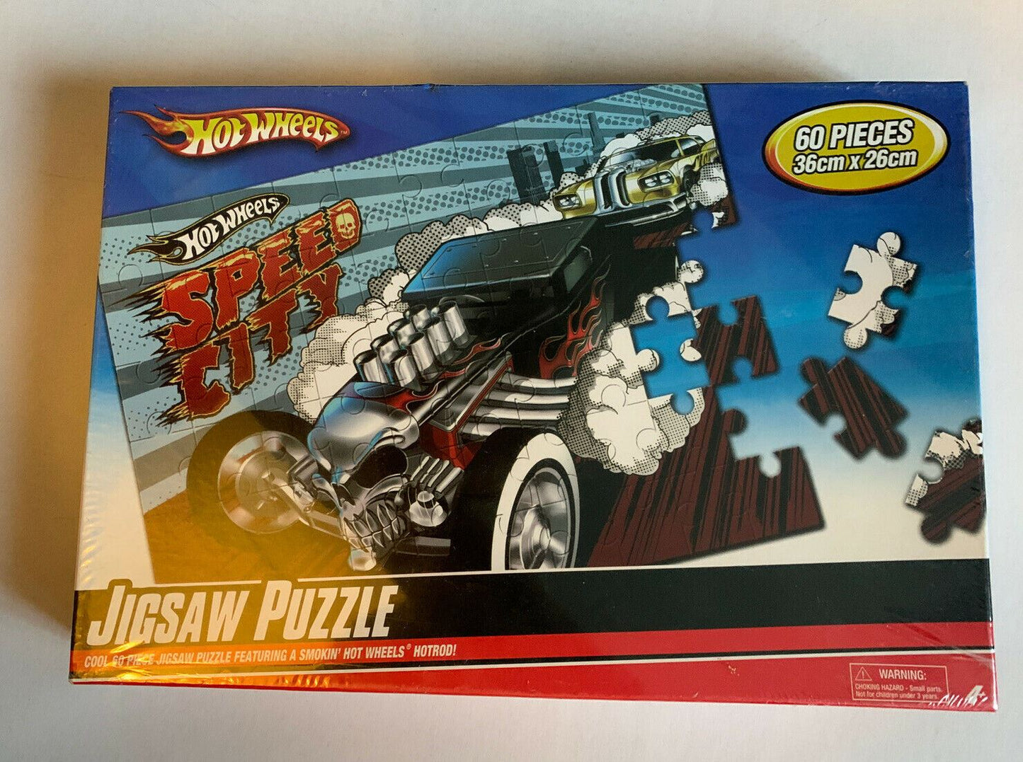 *New & Sealed* Hot Wheels Speed City Jigsaw Puzzle 60 Pieces 36x36cm