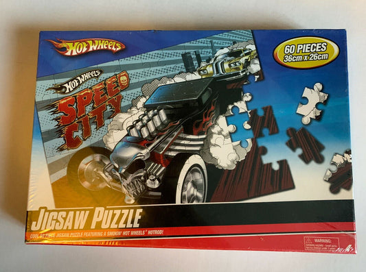 *New & Sealed* Hot Wheels Speed City Jigsaw Puzzle 60 Pieces 36x36cm