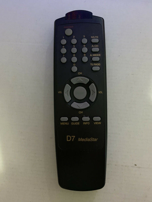 D7 MediaStar Remote Control