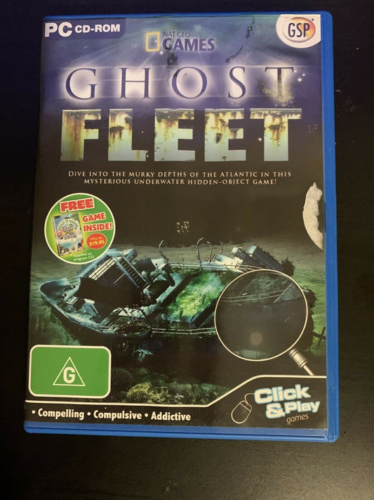 National Geographic Games: Ghost Fleet - PC CDROM Windows Hidden Object Game