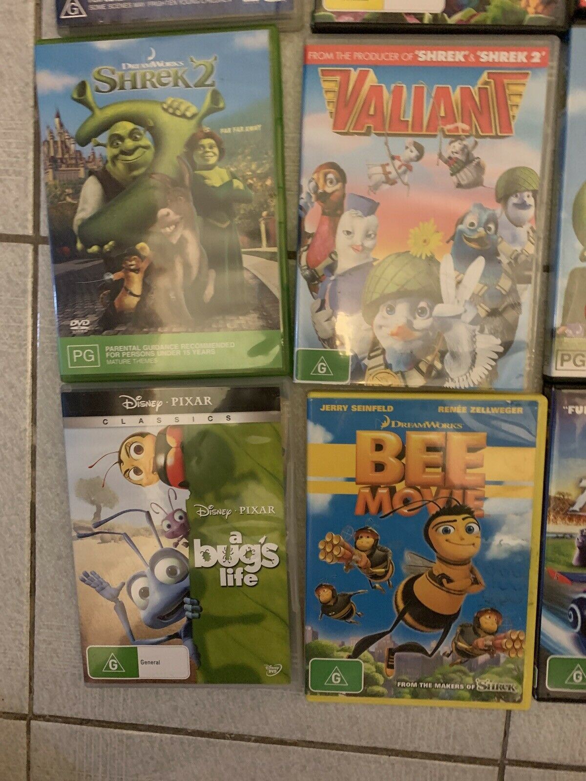 16x Disney, Pixar And DreamWorks Movie DVD. Region 4