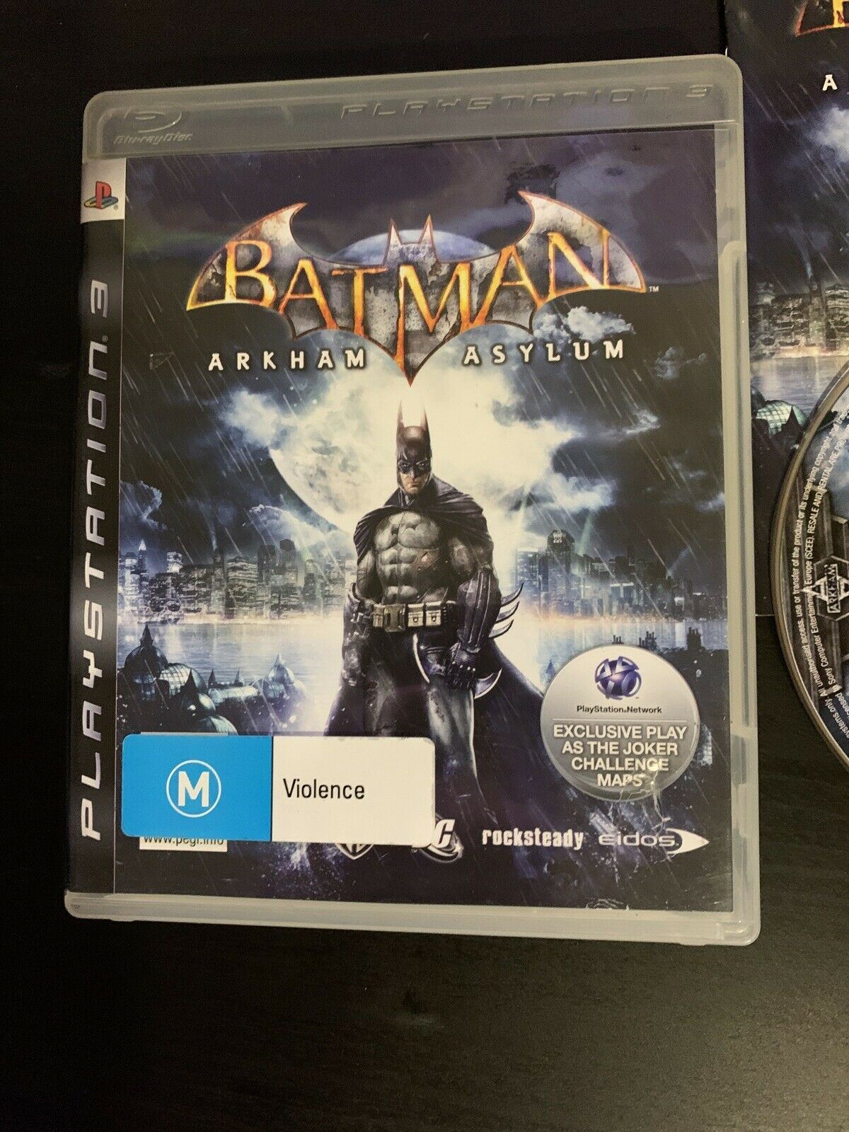 PS3 Batman Arkham Asylum  PLAYSTATION 3 With Manual 🎮🎮🎮🎮🎮