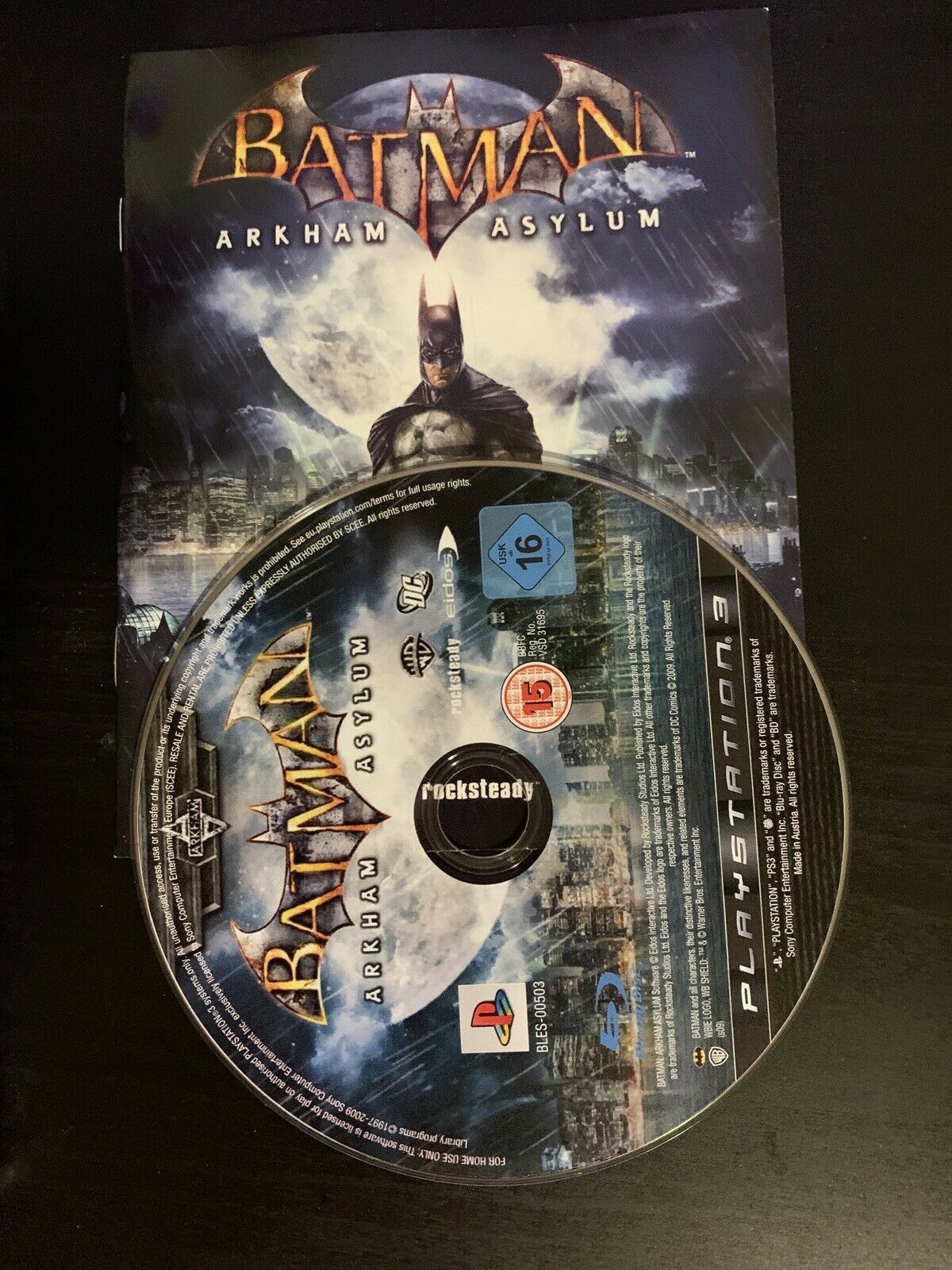 PS3 Batman Arkham Asylum  PLAYSTATION 3 With Manual 🎮🎮🎮🎮🎮