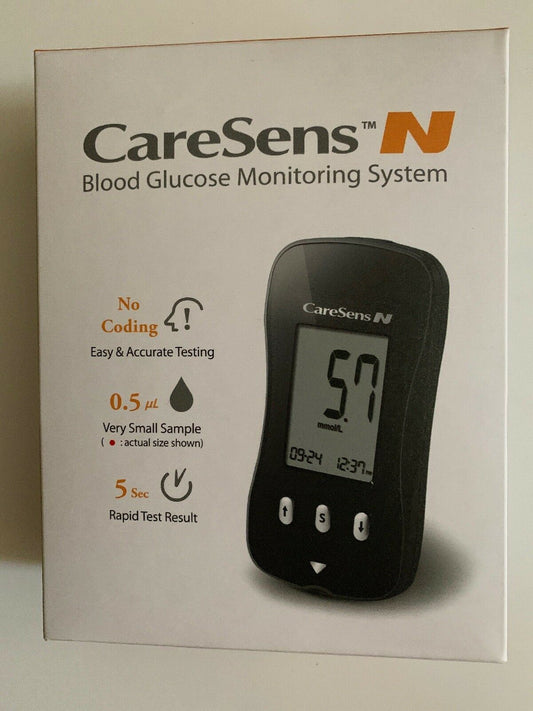 CareSens N Blood Glucose Monitoring System New With Batteries