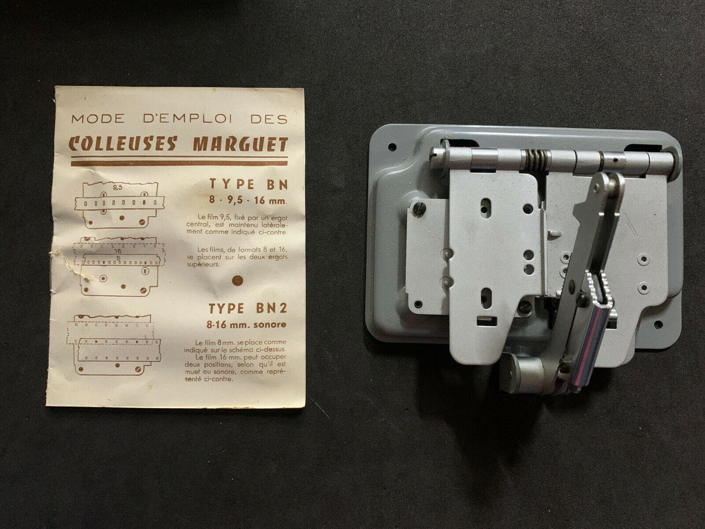 Colleuses Marguet Type BN 8/9.5/16mm Splicer For Movie Film with Manual