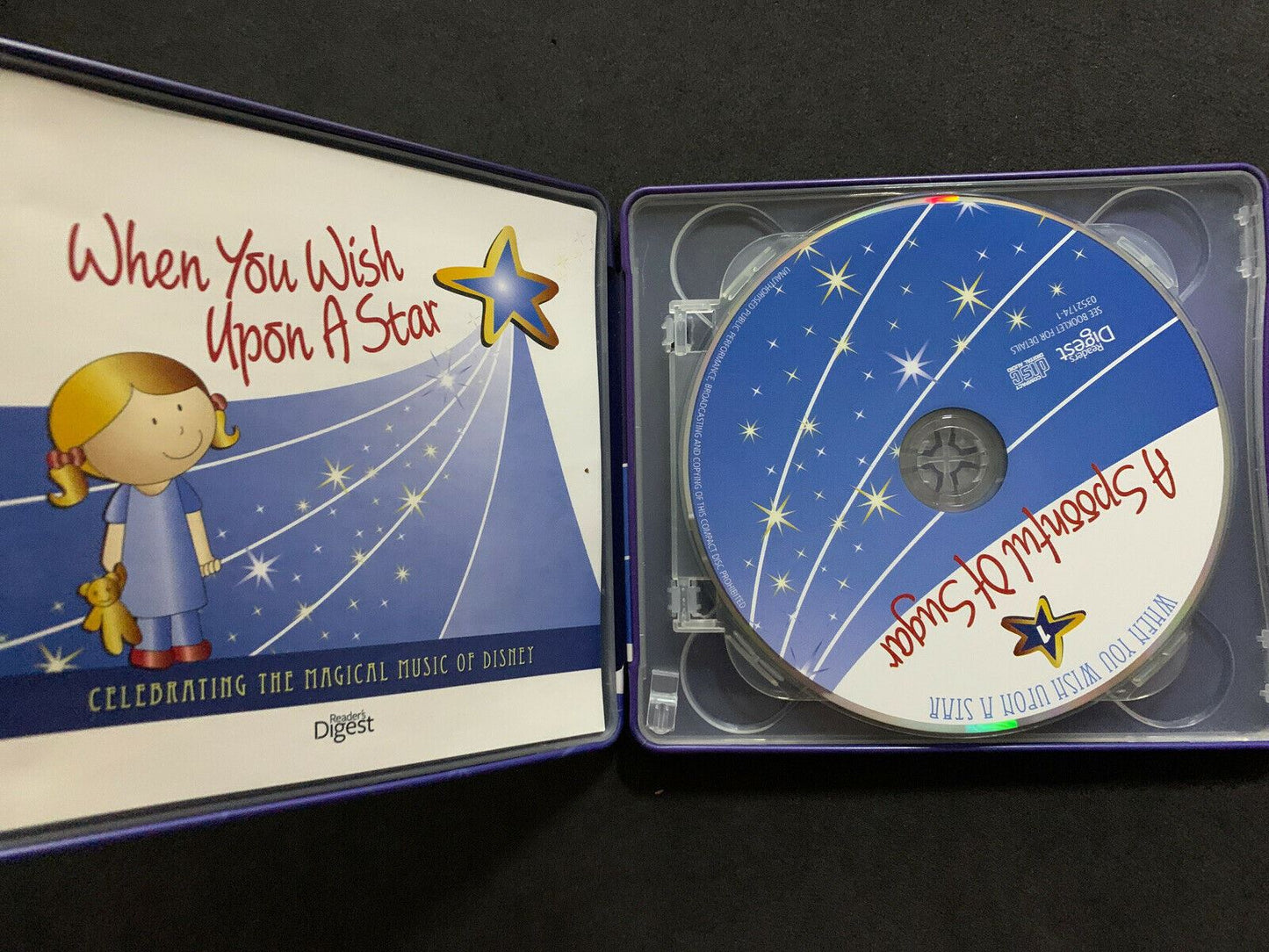 Readers Digest DISNEY When You Wish Upon A Star x2 CD's in Tin Case