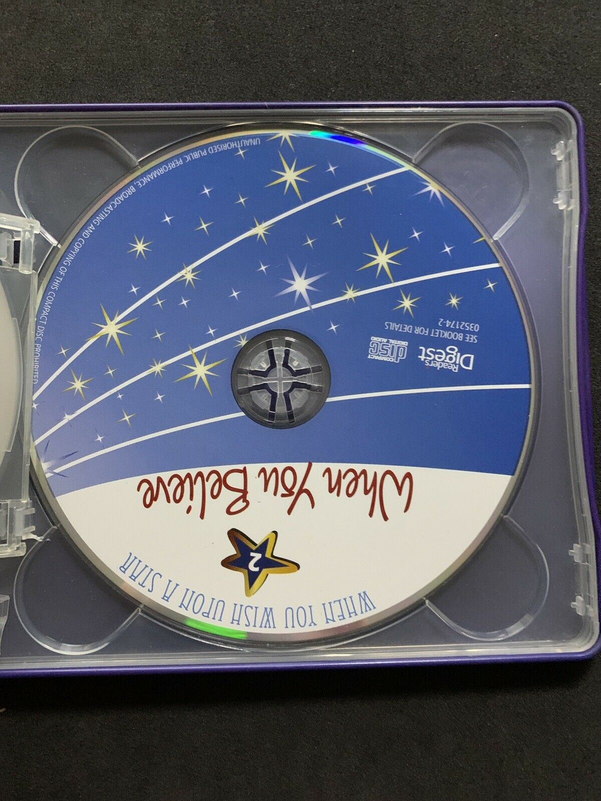 Readers Digest DISNEY When You Wish Upon A Star x2 CD's in Tin Case