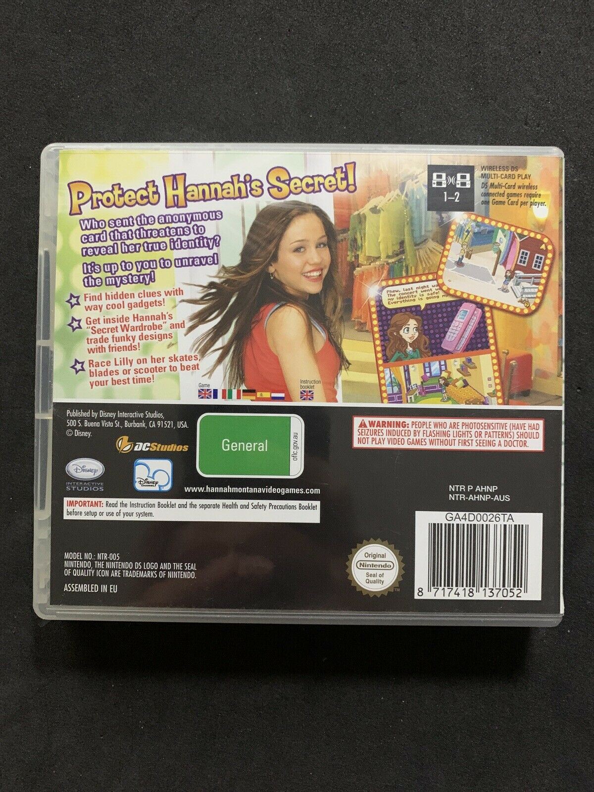 Hannah Montana - Nintendo DS - game with Manual