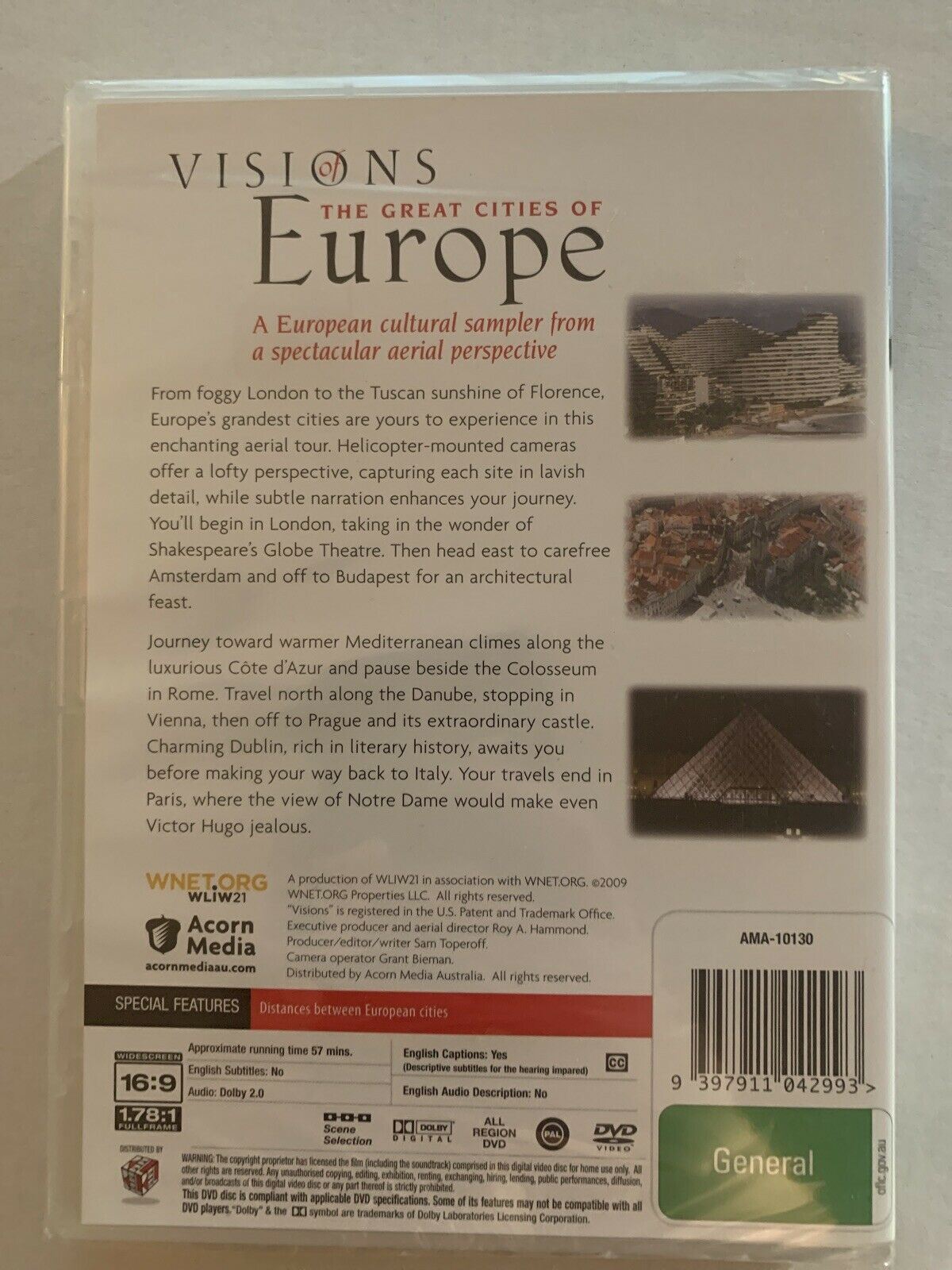 *New Sealed* Visions of the Great Cities of Europe  (DVD)
