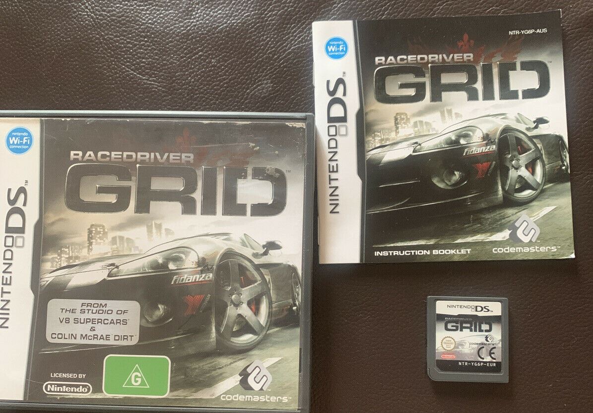 RaceDriver Grid - Nintendo DS With Manual - Racing Game