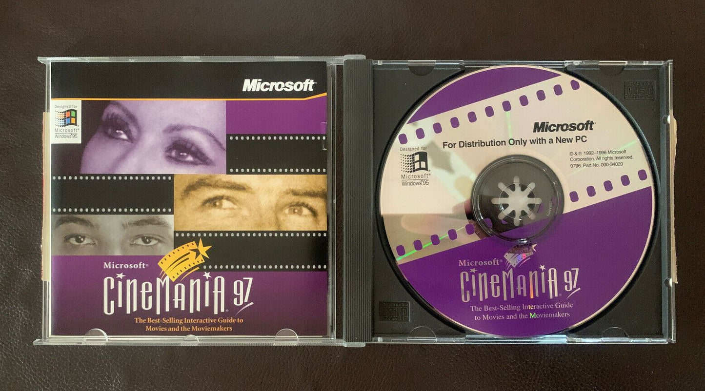 Microsoft Cinemania 97 PC CDROM 1997