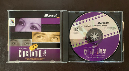 Microsoft Cinemania 97 PC CDROM 1997