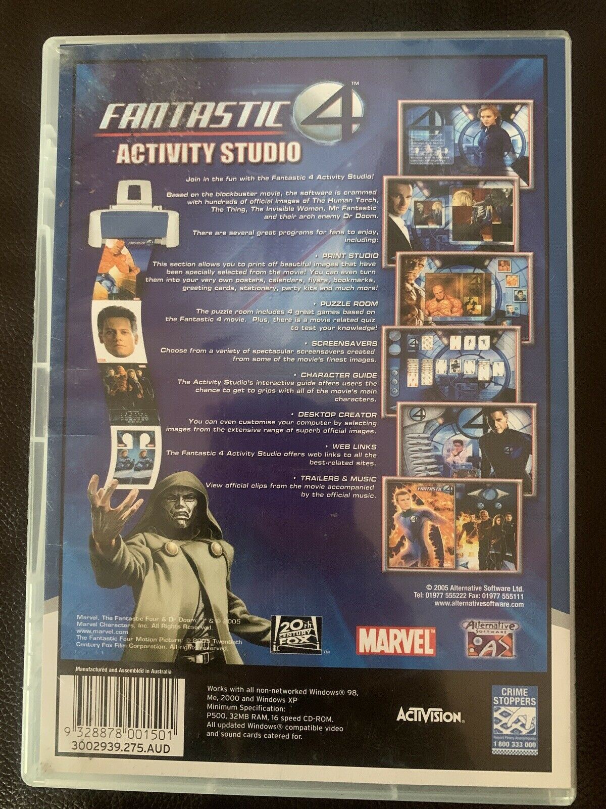 Fantastic 4 Activity Studio (PC, 2005) GAME