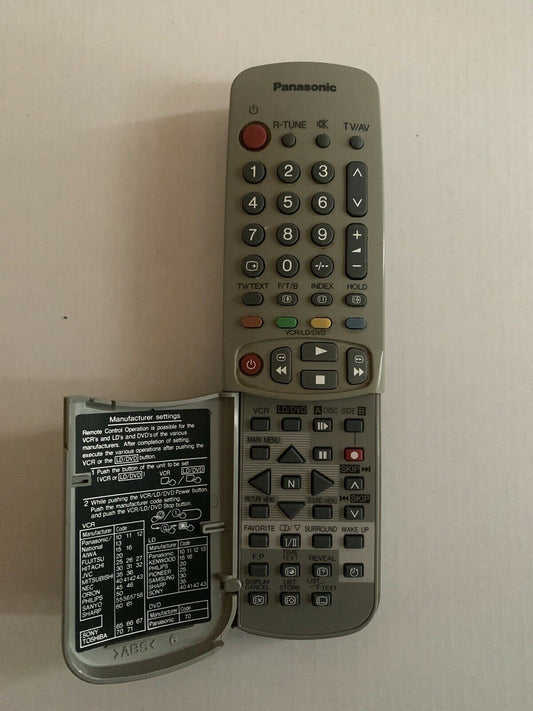Genuine PANASONIC UR51EC780 TV VCR LD VIDEO Remote Control