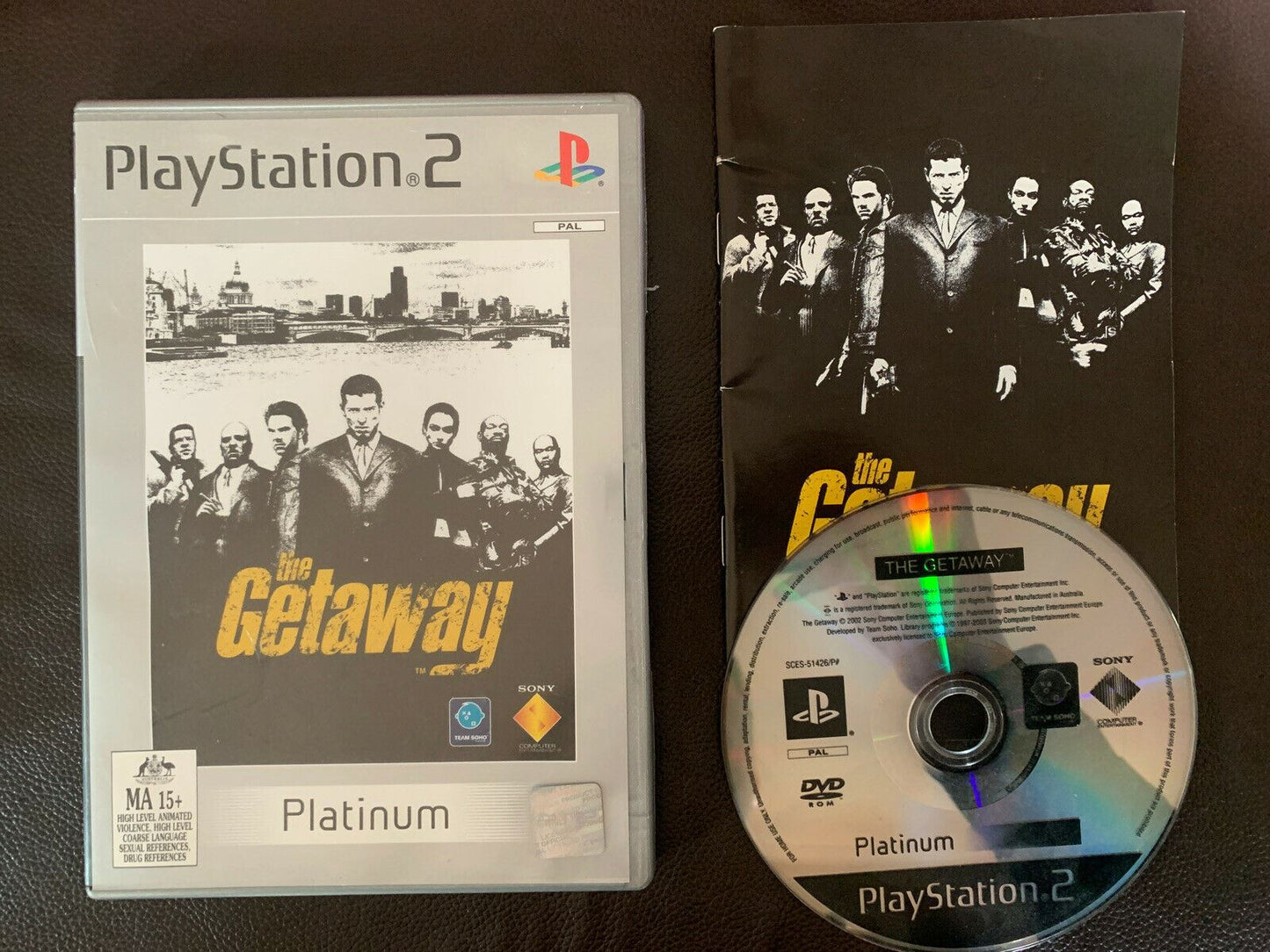 The Getaway - PS2 PLAYSTATION 2 PAL Game with Manual