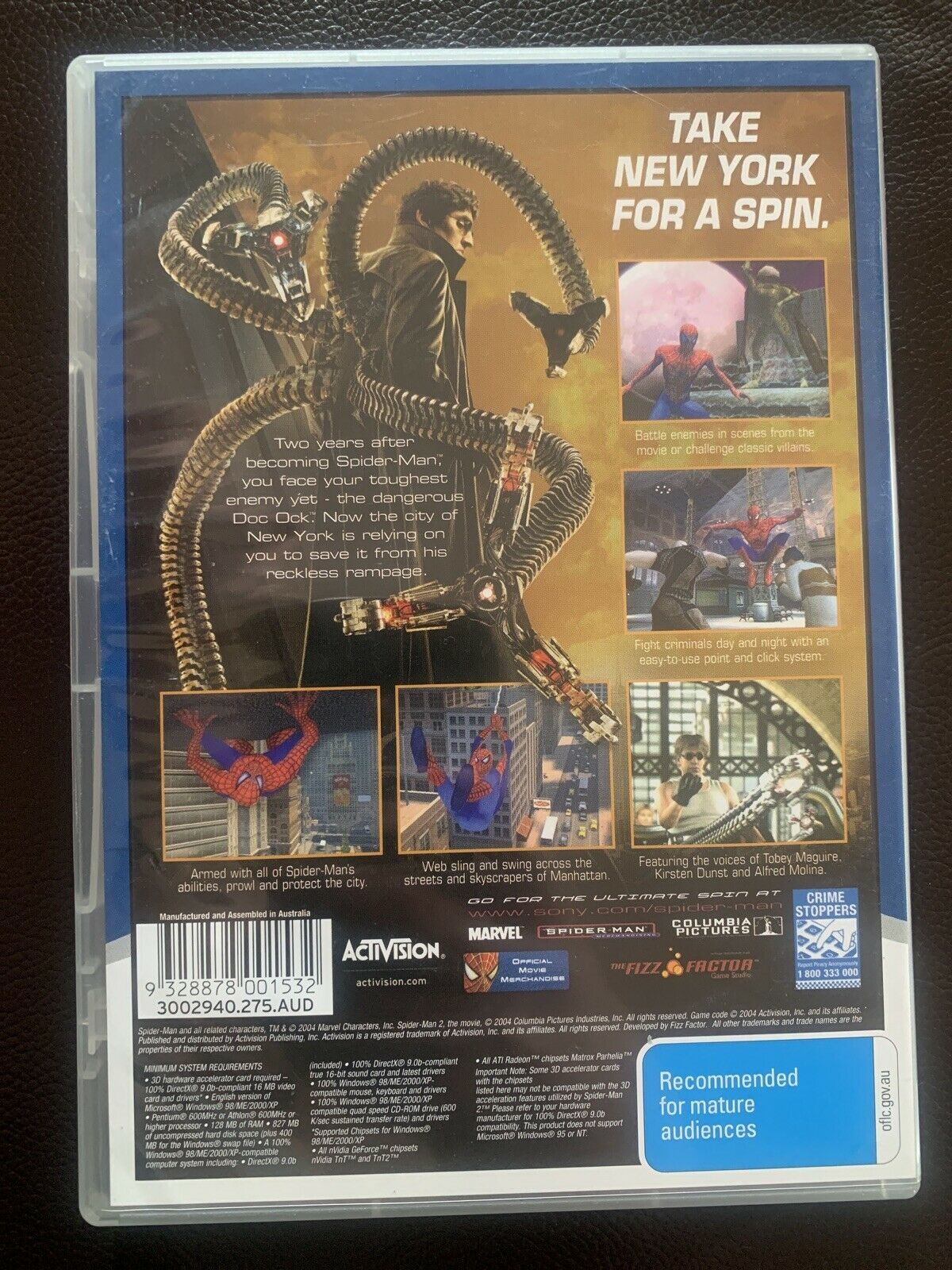 Spiderman 2 The Game (PC, 2004) CDROM