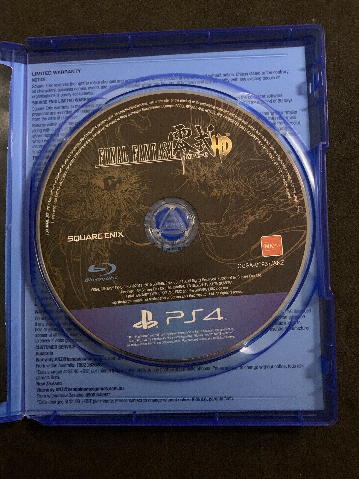 Final Fantasy Type-0 HD - Sony PlayStation 4, 2015 PS4 Action RPG Game