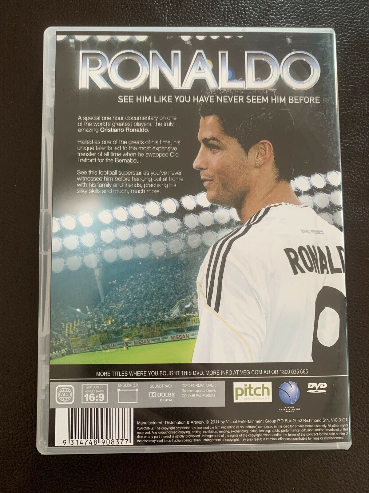 Ronaldo (DVD, 2011) Documentary. All Region